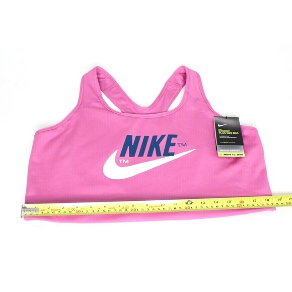 Nike Swoosh Plus Size Bra Women's Medium Support Pink Size 2X DB4687-665 NWT - Picture 2 of 7